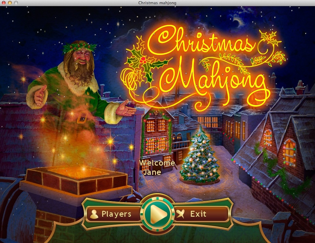 Christmas Mahjong : Main Menu