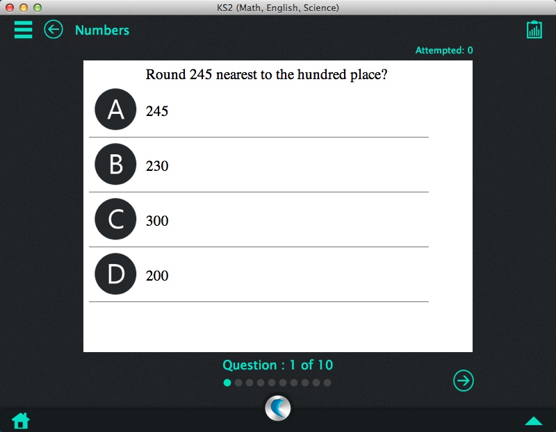 KS2 (Math, English, Science) - A simpleNeasyApp by WAGmob 1.0 : Taking Test