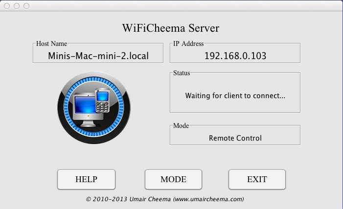 WiFiCheema Server 3.5 : Main window