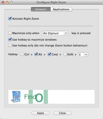 Activated Right Zoom Option