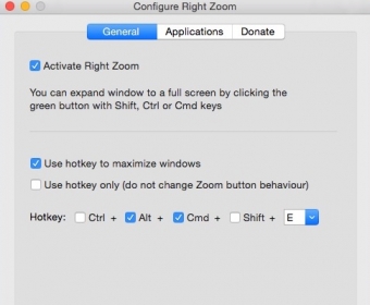 Enabled Zoom Option