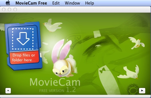 MovieCam Free 1.2 : Main Window