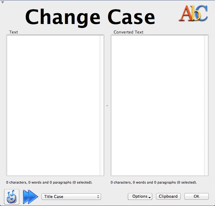 Change Case 1.2 : Main window