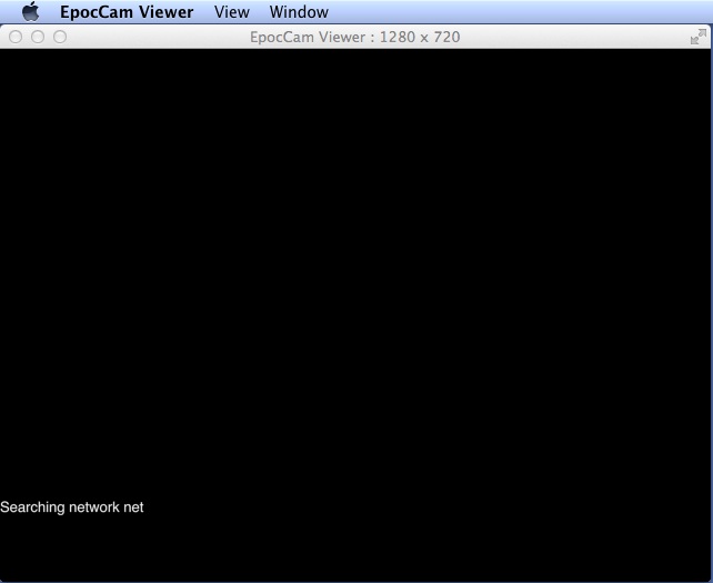 EpocCam Viewer 1.1 : Main window
