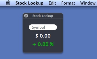 Stock Lookup 1.3 : Main Window
