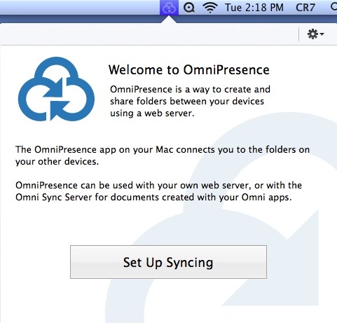 OmniPresence 1.1 : Main window