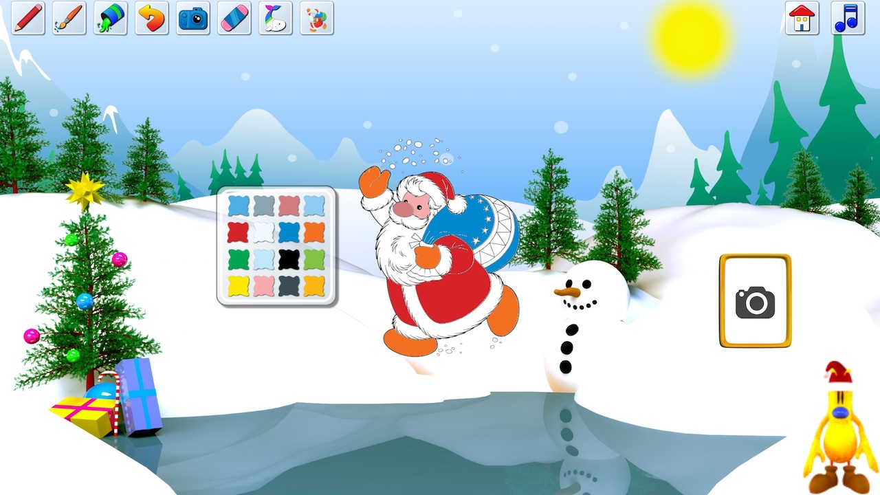 Painting Christmas with Tito 1.0 : Coloring Image