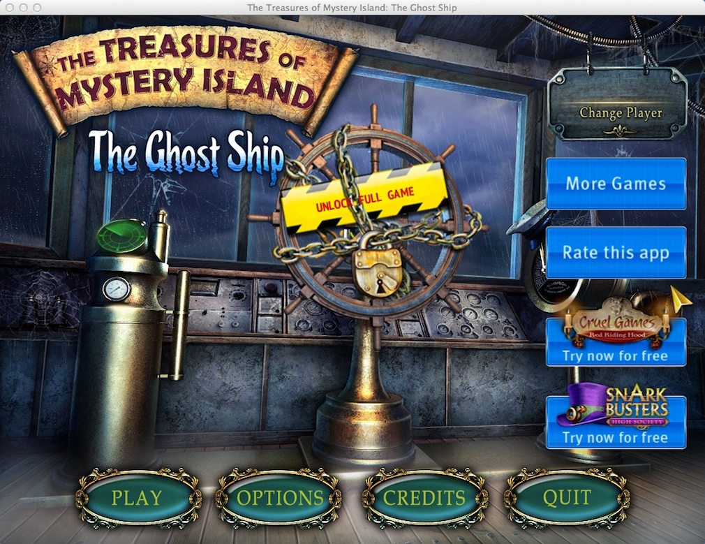 The Treasures of Mystery Island 3. The Ghost Ship 1.1 : Main Menu