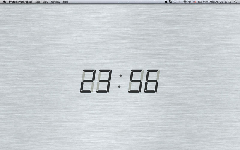 Digital Desktop Clock 1.0 : Main window