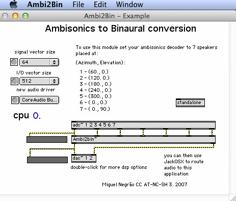 Ambi2Bin 4.6 : Main window