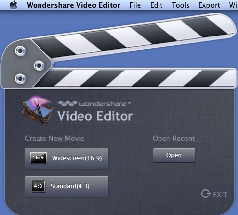 Wondershare Video Editor 3.0 : Main window