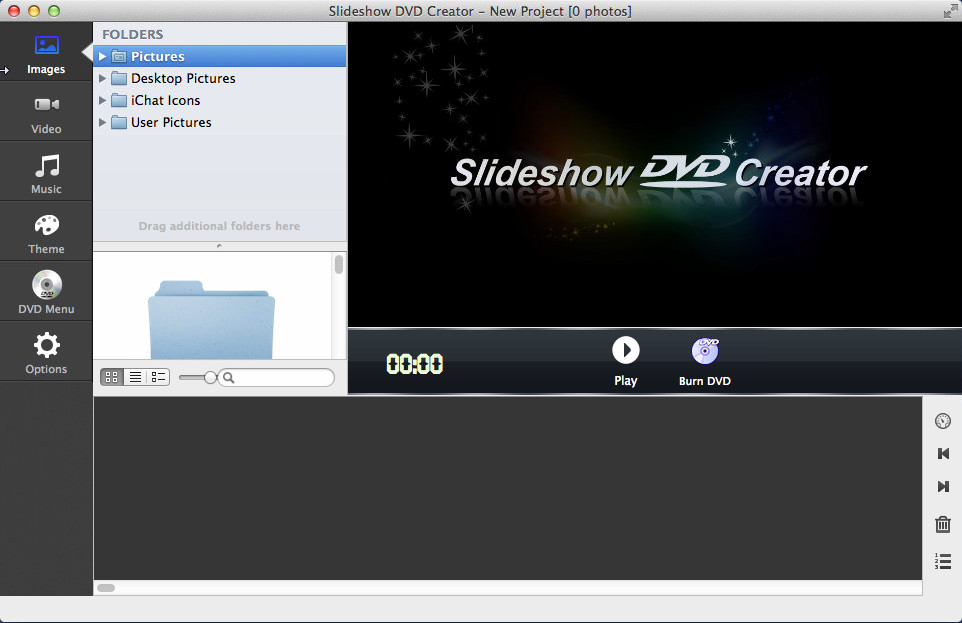 Slideshow DVD Creator 2.2 : Main window