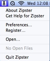 Zipster 1.0 : Main window