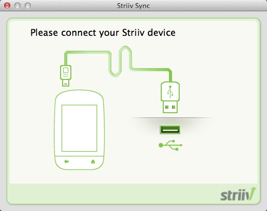Striiv Sync 1.1 : Main window