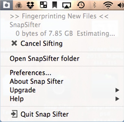 SnapSifter 1.1 : Main window