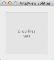 VitalView Splitter 4.0 : Main window