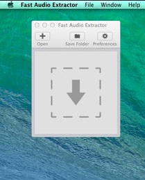 Fast Audio Extractor : Main window