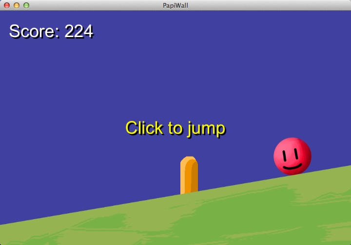 PapiWall 1.1 : Gameplay Window
