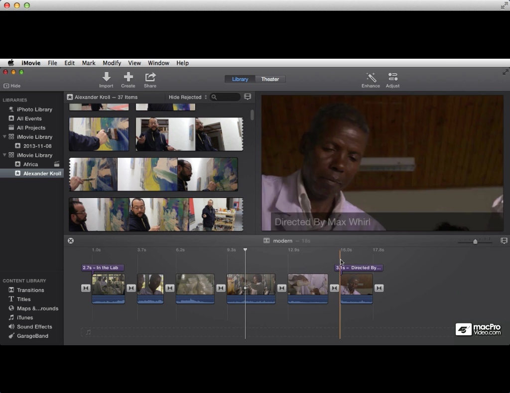 Course for Intro to iMovie 1.0 : Checking Video Tutorial