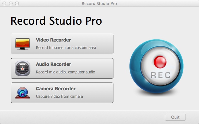 Record Studio Pro 2.0 : Main window