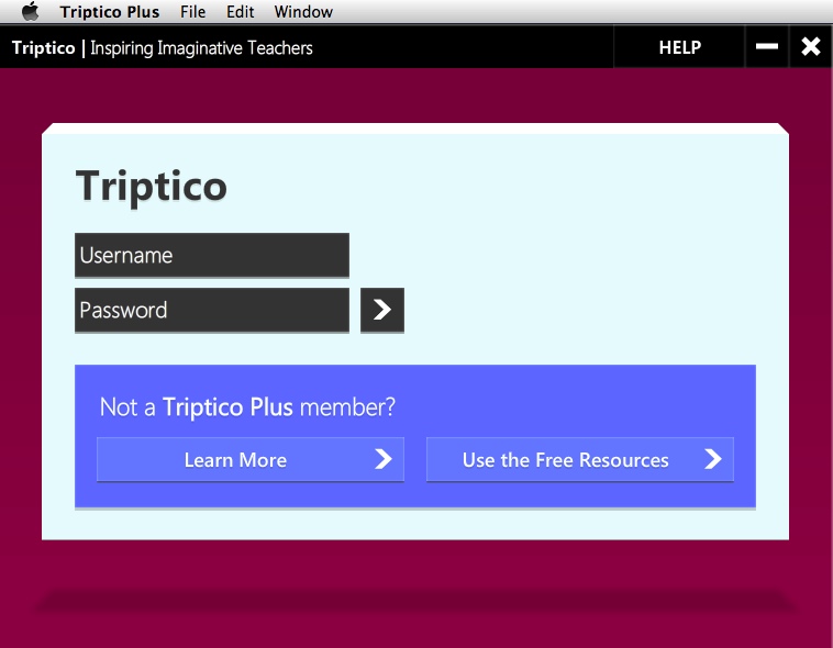 Triptico Plus 1.0 : Main window
