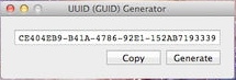UUID (GUID) Generator 1.0 : Main window