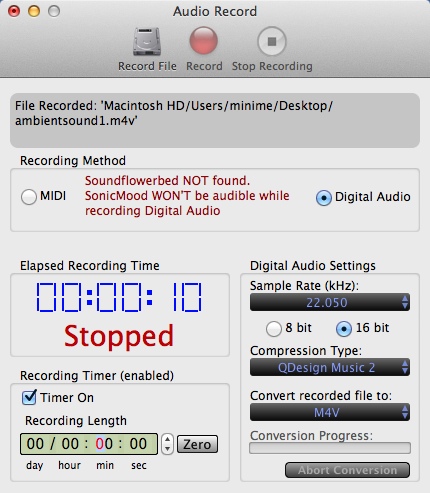 SonicMood 5.2 : Audio Recording Tool