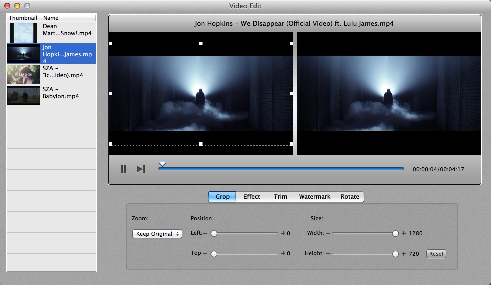 Aimersoft DVD Creator 3.9 : Editing Video