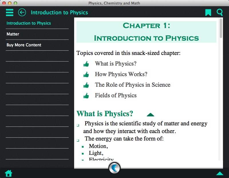 Physics, Chemistry and Math - A simpleNeasyApp by WAGmob 1.0 : Studying Lesson