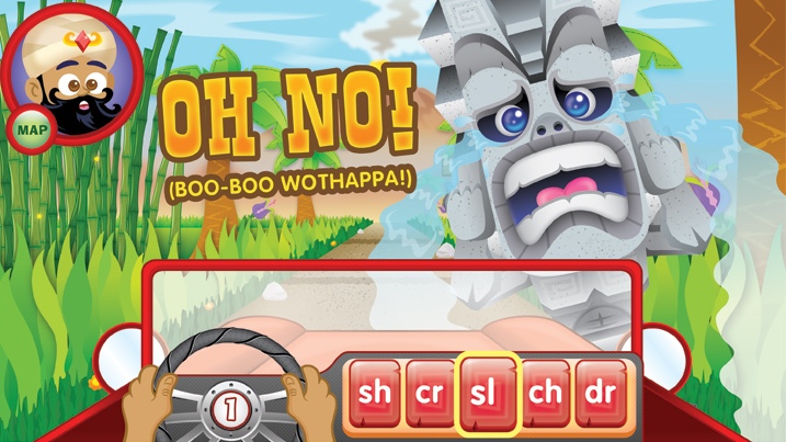 Tiki Challenge: A Blends & Digraphs Interactive Game 1.0 : Main window