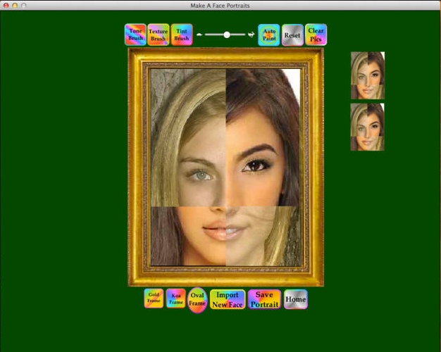 Make A Face Portraits 1.1 : Main window