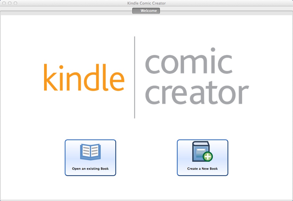 Kindle Comic Creator 1.1 : Main window