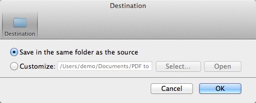 Wondershare PDF to Pages 2.3 : General Options