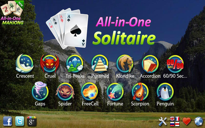 All-in-One Solitaire 1.3 : Main window