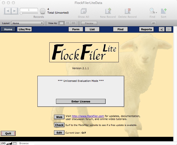 FlockFiler Lite 2.1 : Main window