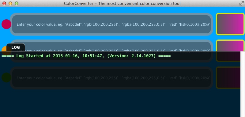 ColorConverter 2.1 : Checking Log
