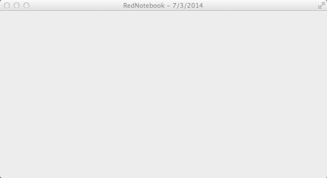 RedNoteBook 1.8 : Main Window