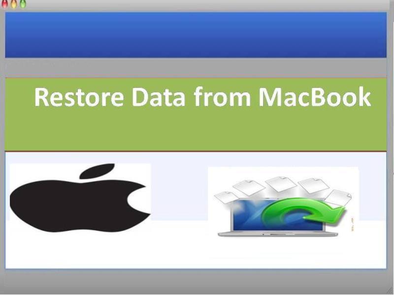Restore Data from MacBook 1.0 : Main Window