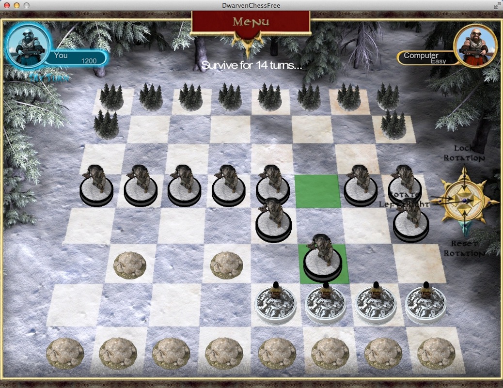 Dwarven Chess 1.0 : Gameplay Window