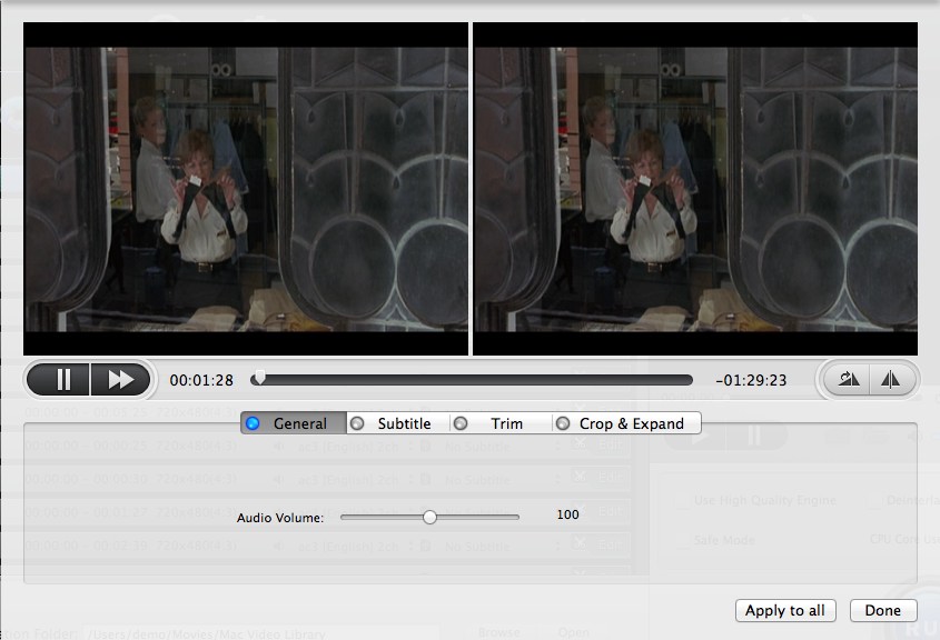 MacX DVD Ripper Pro 4.5 : Edit Settings