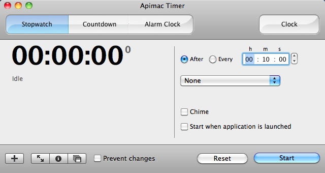 Apimac Timer 7.0 : Stopwatch Window
