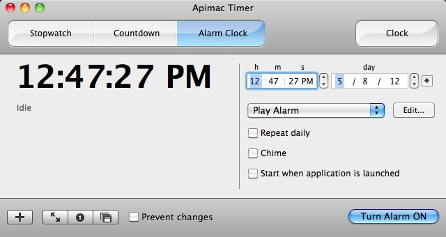 Apimac Timer 7.0 : Setting Alarm Clock