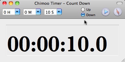 Chimoo Timer 1.5 : Main Window
