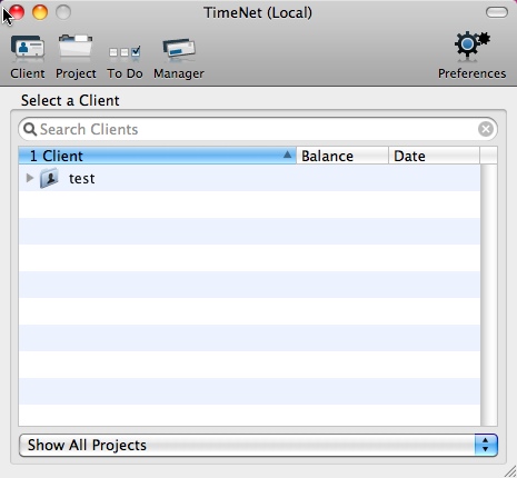 TimeNet 3.9 : Main windows