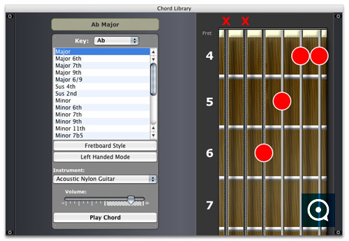 Guitar Shed 2.9 : Guitar Chord Library