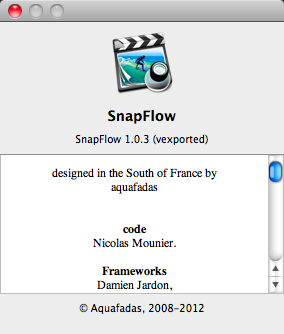 SnapFlow 1.0 : Program version