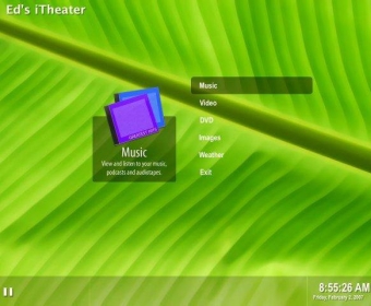 iTheater Main Menu