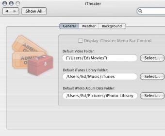 iTheater Preferences