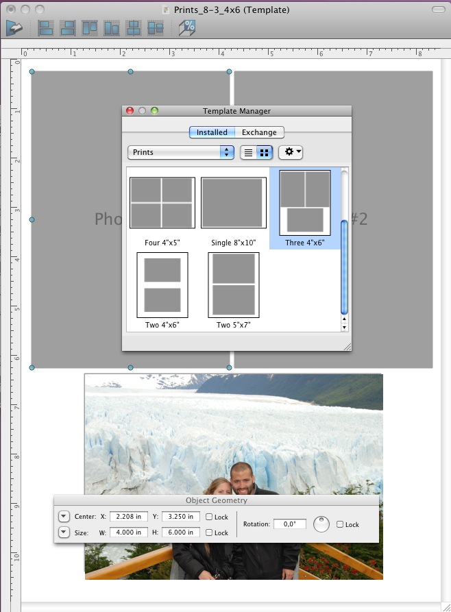 Portraits & Prints 2.2 : Template manager