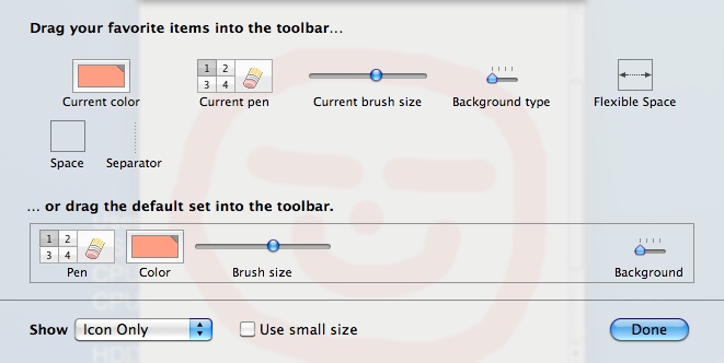 CocoPad 1.0 : Customize Toolbar